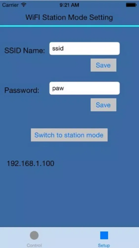 Screenshot di WiFi-Remote-Control
